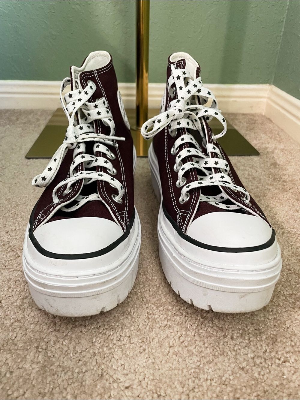 Converse Chuck Taylor All Star Lugged Sneakers Star Reflective Laces Size 9.5 - Picture 3 of 8